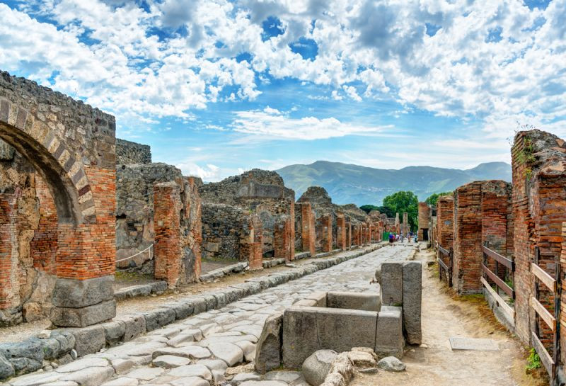 Помпей хотын туурийн нэг хэсэг