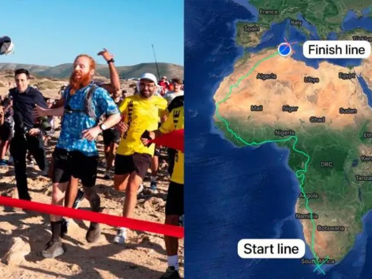 Английн 27 настай тамирчин эр Африк тивээр хөндлөн гүйж, 352 хоногт 16 мянга гаруй километр замыг туулжээ